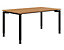 Schreibtisch mit 4-Fußgestell - höhenverstellbar 680 – 820 mm, Breite 1600 mm, lichtgrau